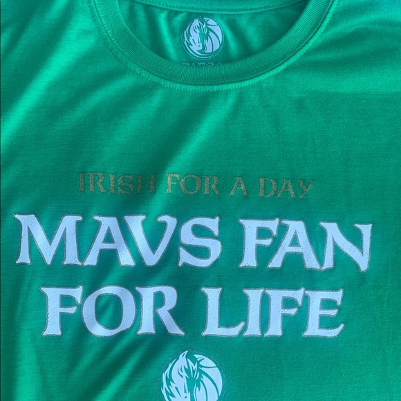 DALLAS Mavericks 2015 St. Patrick’s Day T-shirt,‎ men’s XL GREEN - Picture 5 of 7